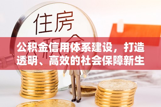 昭化公积金信用体系建设，打造透明、高效的社会保障新生态