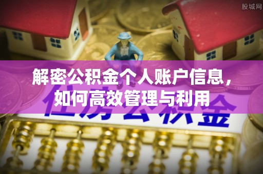 昭化解密公积金个人账户信息，如何高效管理与利用